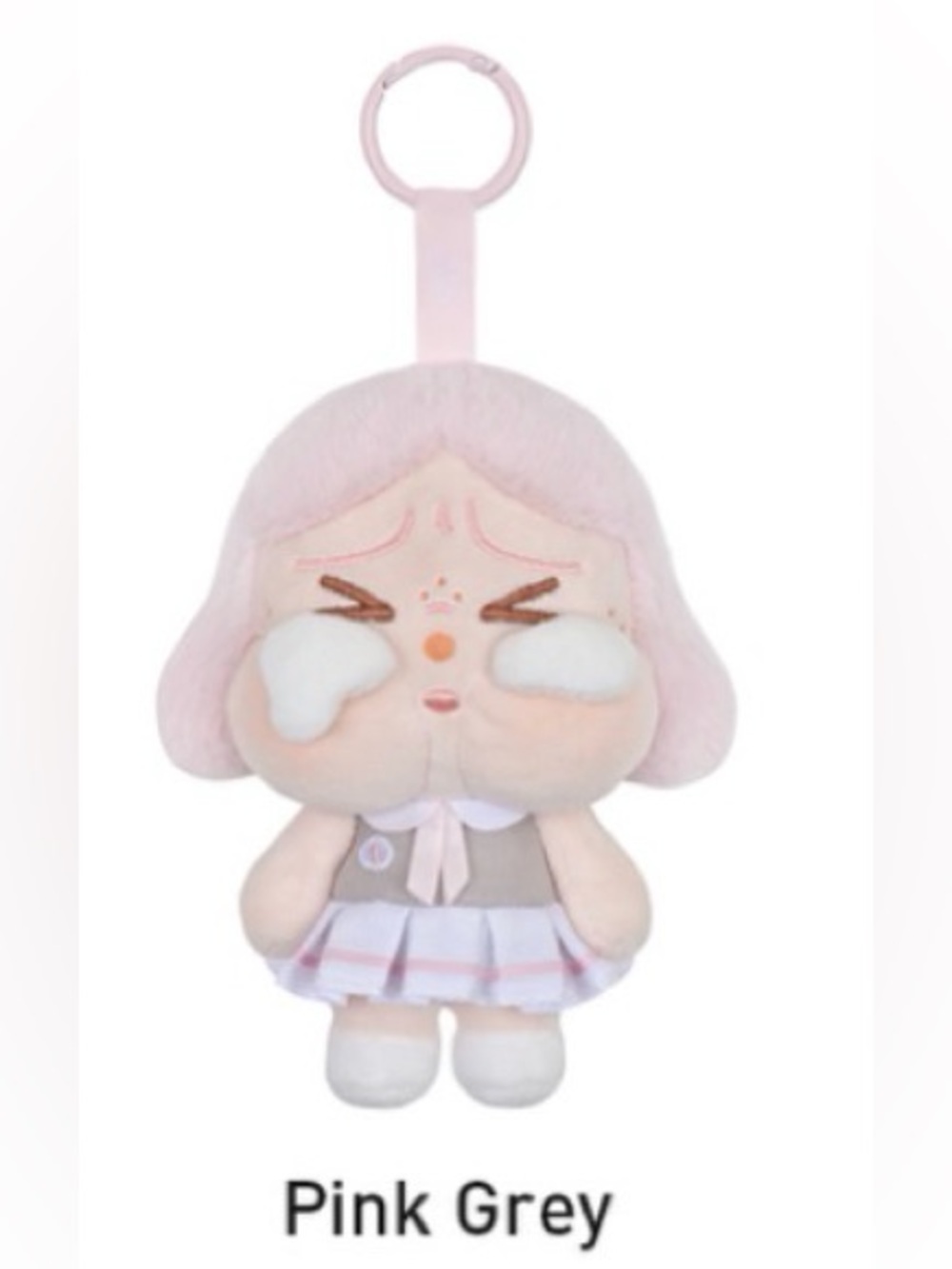 Pop Mart Crybaby Sunset Concert Plush Pendant Pink Grey